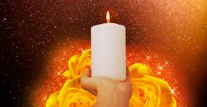candela fiori gialli Onoranze funebri Gamberini