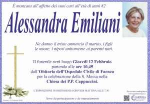Manifesto Annuncio Emiliani Alessandra