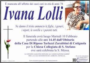 Manifesto Annuncio Lolli Ivana