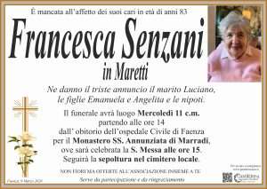 Manifesto Annuncio Senzani Francesca
