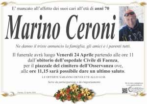 Manifesto Annuncio Ceroni Marino