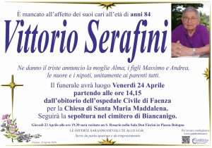Manifesto Annuncio Serafini Vittorio