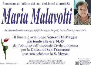 Manifesto Annuncio malavolti maria