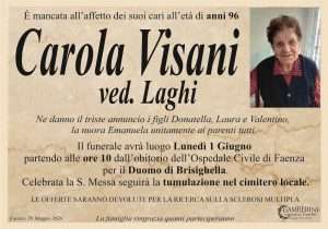 Manifesto Annuncio Visani Carola