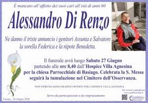 Alessandro Di Rienzo | Onoranze Funebri Gamberini Di Renzo Alessandro manifesto 1
