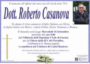 Roberto Casanova | Onoranze Funebri Gamberini 01 Croce Oro Fiore Centro BluOk