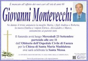 Manifesto Annuncio Montevecchi Giovanni 1